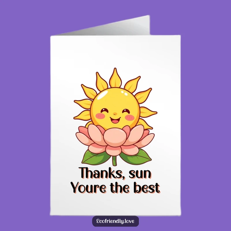 Free Printable Thank You Card: Sunny Gratitude Blooms, Funny Downloadable Gift