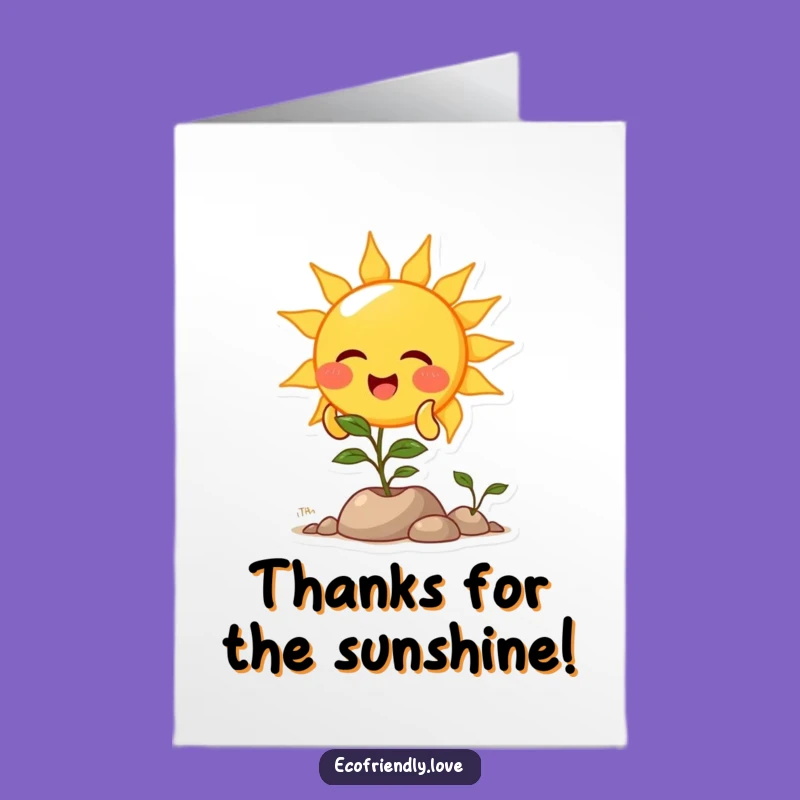 Free Printable Thank You Card: Sunny Gratitude - Funny Downloadable Gift