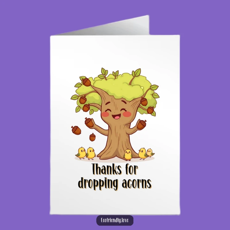 Free Printable Thank You Card: Juggling Tree Gratitude Funny Gift