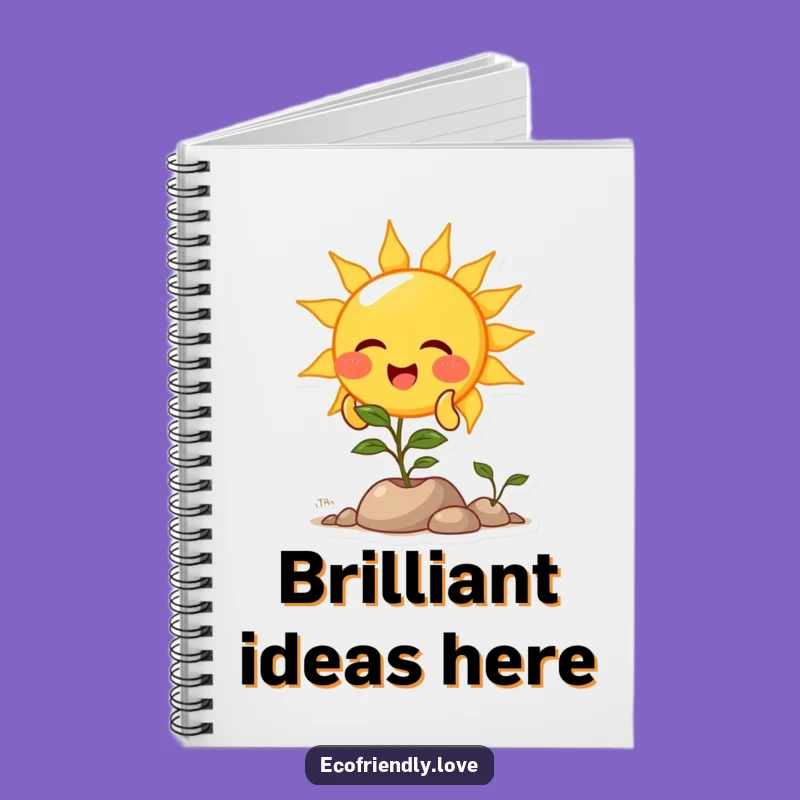 Funny Sun Plant Light Notebook: Jot Down Bright Ideas
