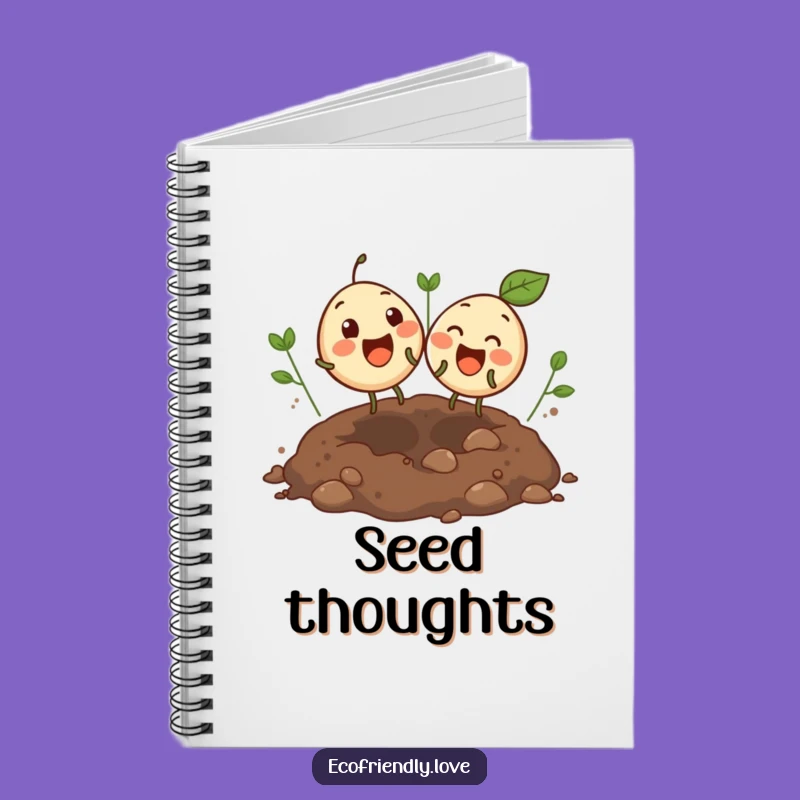 Funny Bouncing Seeds Notebook: Giggling Pair Soil Journal Funny Gift