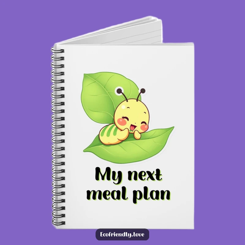Funny Caterpillar Notebook: Jot Down Thoughts While You Munch