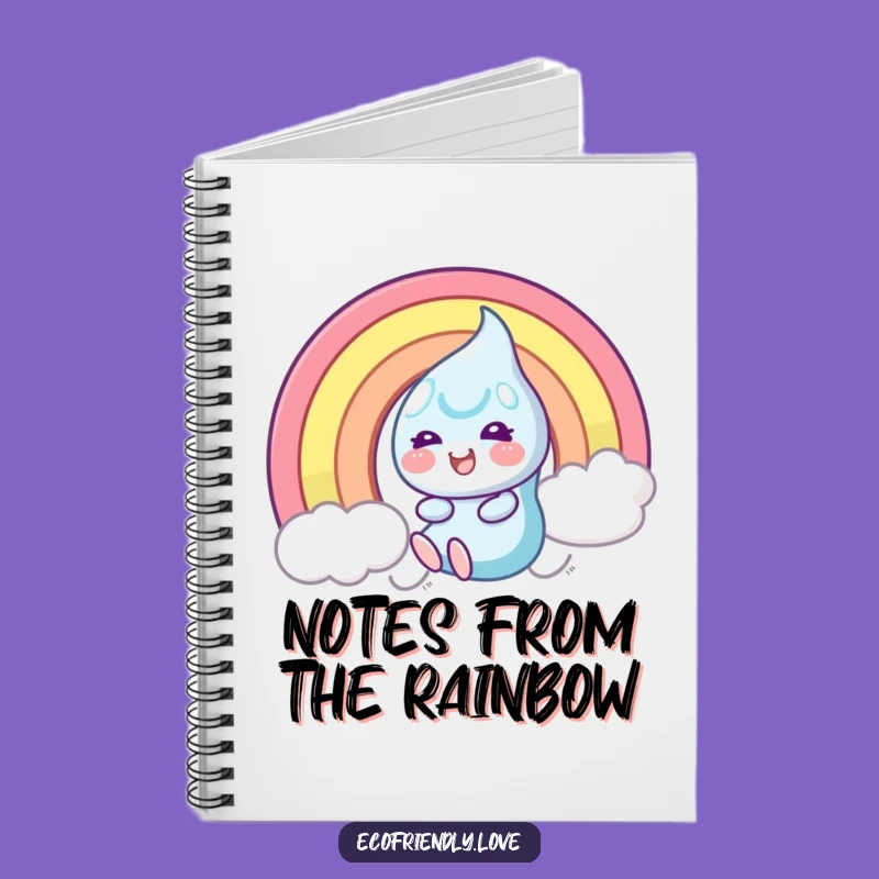 Funny Dewdrop Rainbow Slide Notebook: Jot Down Happy Thoughts with Cheerful Flair