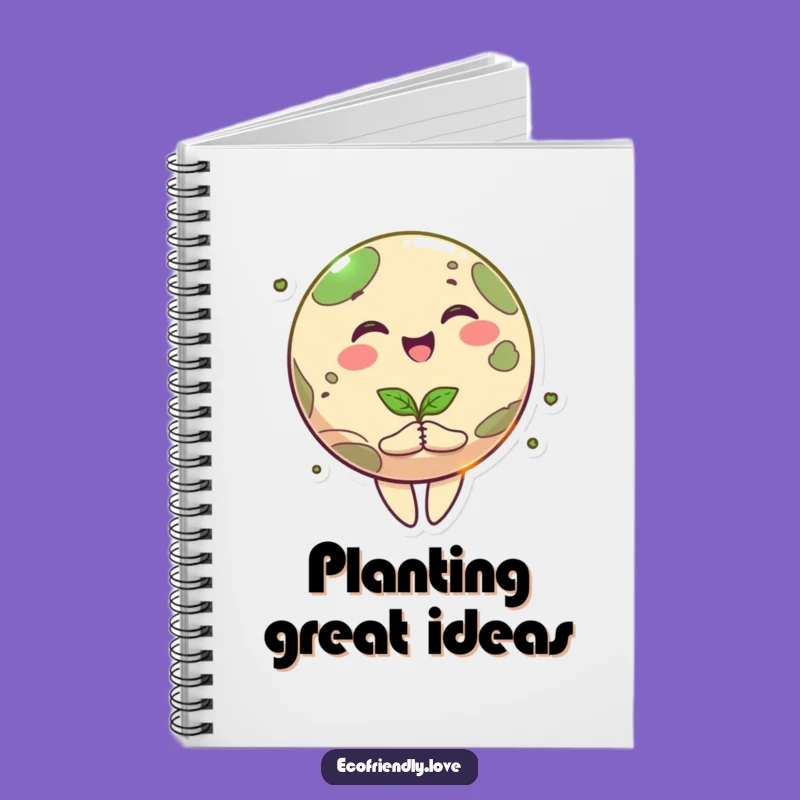 Funny Happy Planet Notebook: Jot Down Ideas with Earth's Joy