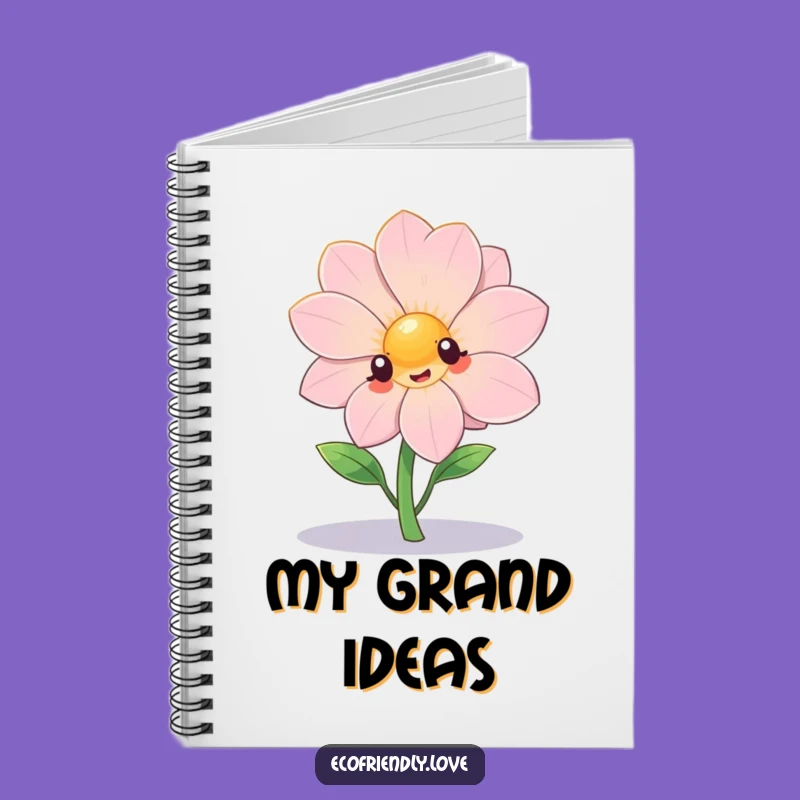 Funny Kawaii Flower Star Notebook - Jot Down Dramatic Ideas!