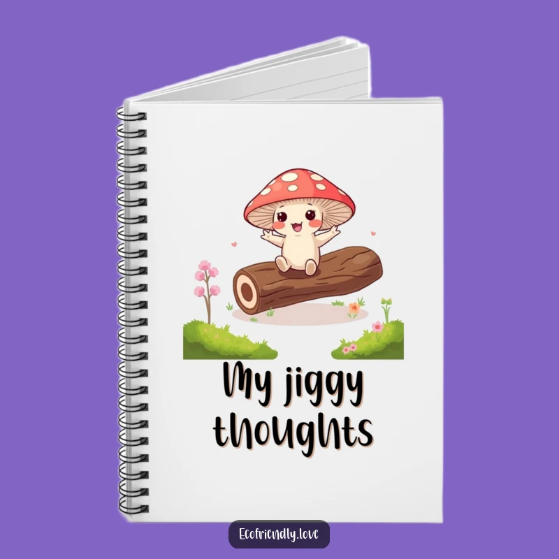 Funny Kawaii Mushroom Jig Notebook - Jot Down Your Moves!