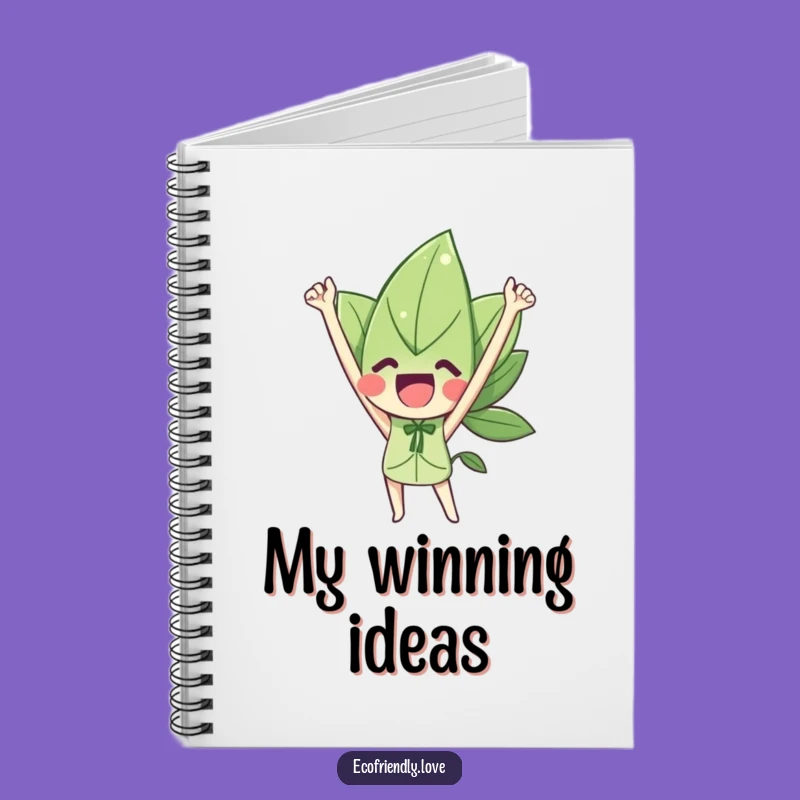 Funny Leaf Character Triumph Notebook: Log Your Victories with Joy