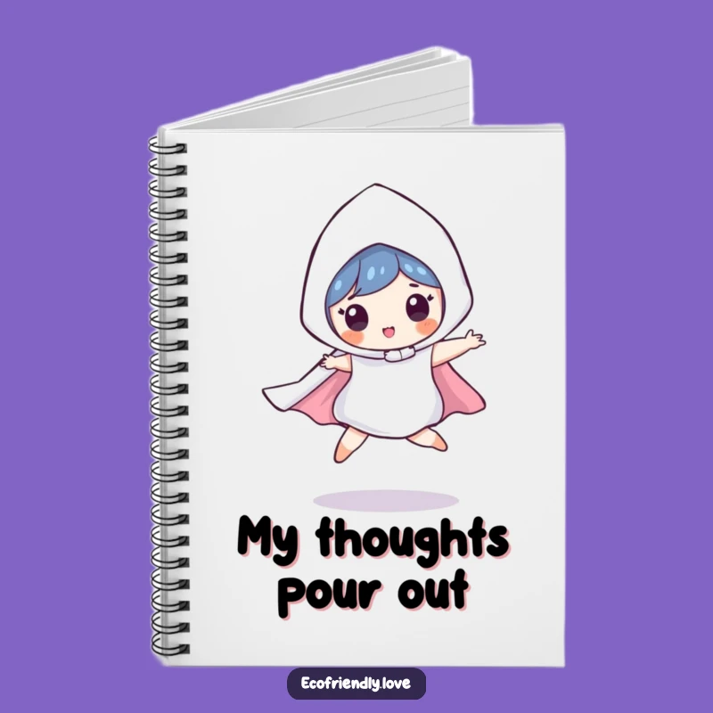 Funny Raindrop Notebook: Playful Leaping Character Journal, Comical Gift for Note-Takers