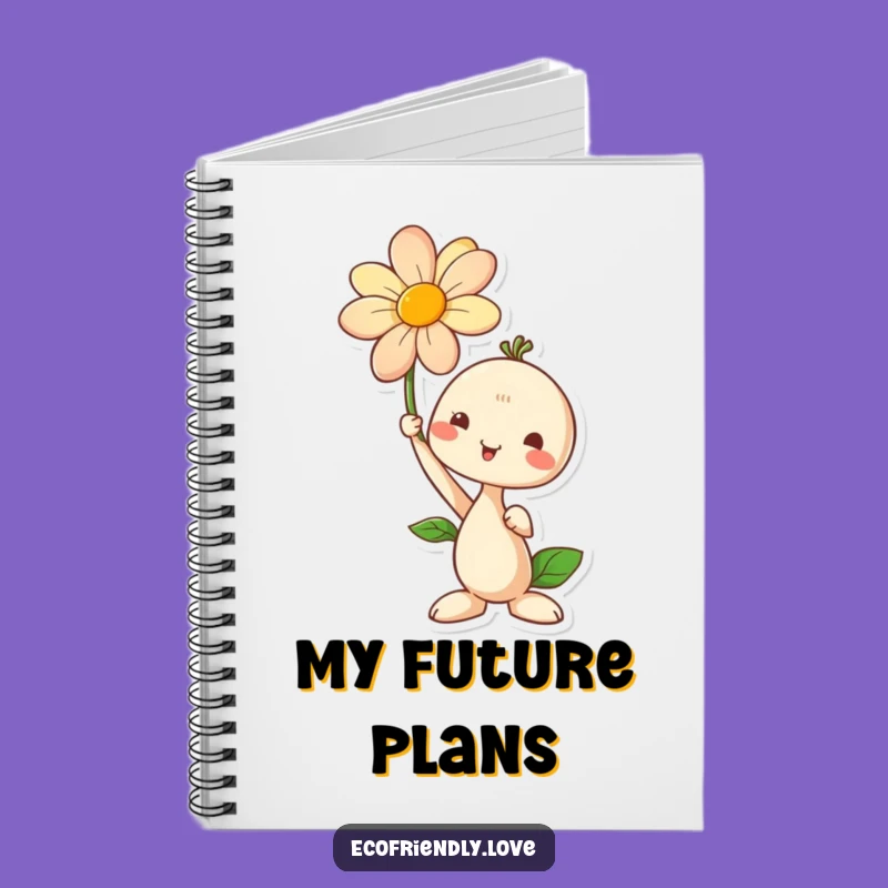 Funny Seedling Flower Notebook: Journal Your Growth Story