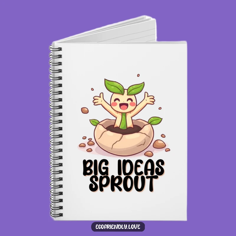 Funny Sprout Surprise Notebook: Cute Growing Character Journal for Ideas & Gifts