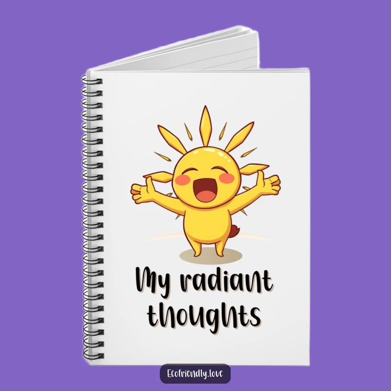 Funny Sunshine Yawn Notebook - Jot Down Sunny Thoughts Gift
