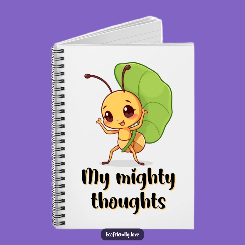 Funny Triumphant Ant Notebook: Mighty Carrier Journal, Creative Inspiring Gift