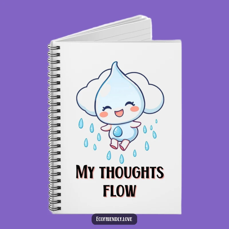Funny Water Droplet Notebook: Jot Down Ideas with Cloud Slide, Great Funny Gift!