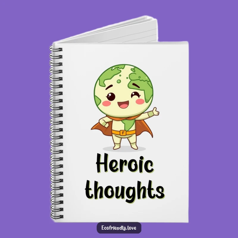 Funny Earth Superhero Notebook: Jot Down Ideas with Eco-Heroism