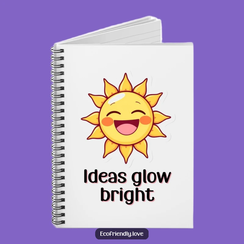 Funny Sun Notebook: Beaming Character, Jot Down Ideas, Great Gift!