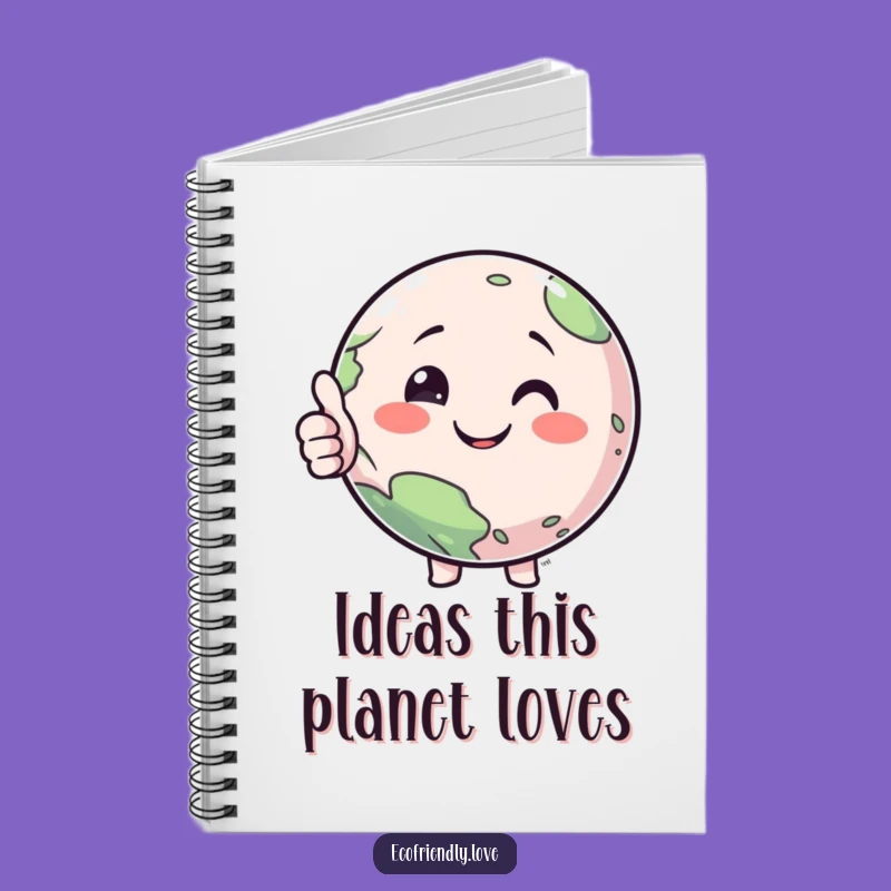 Funny Planet Thumbs Up Notebook: Jot Down Ideas with Galactic Giggles