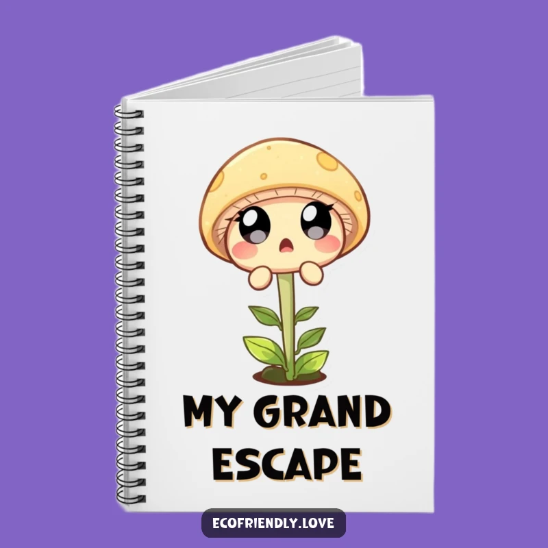 Funny Mushroom Leaping Sprout Notebook: Jot Down Ideas with Surprise