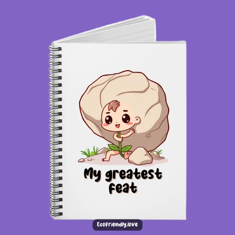 Funny Seedling Boulder Notebook: Determined Journal for Motivated Notes