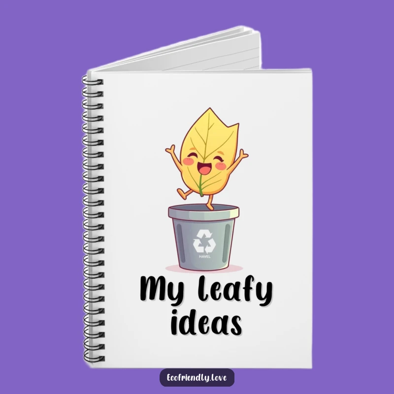 Funny Leaf's Eco Notebook: Jot Down Ideas with Green Humor Gift