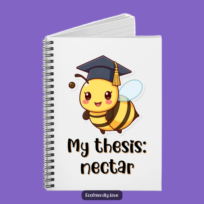Funny Kawaii Bee Graduation Notebook - Buzz About Your Ideas!