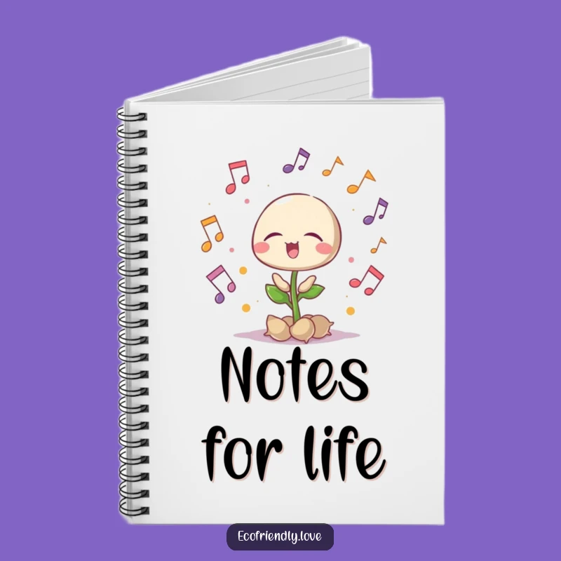 Funny Singing Seedling Notebook: Compose Your Thoughts with Music