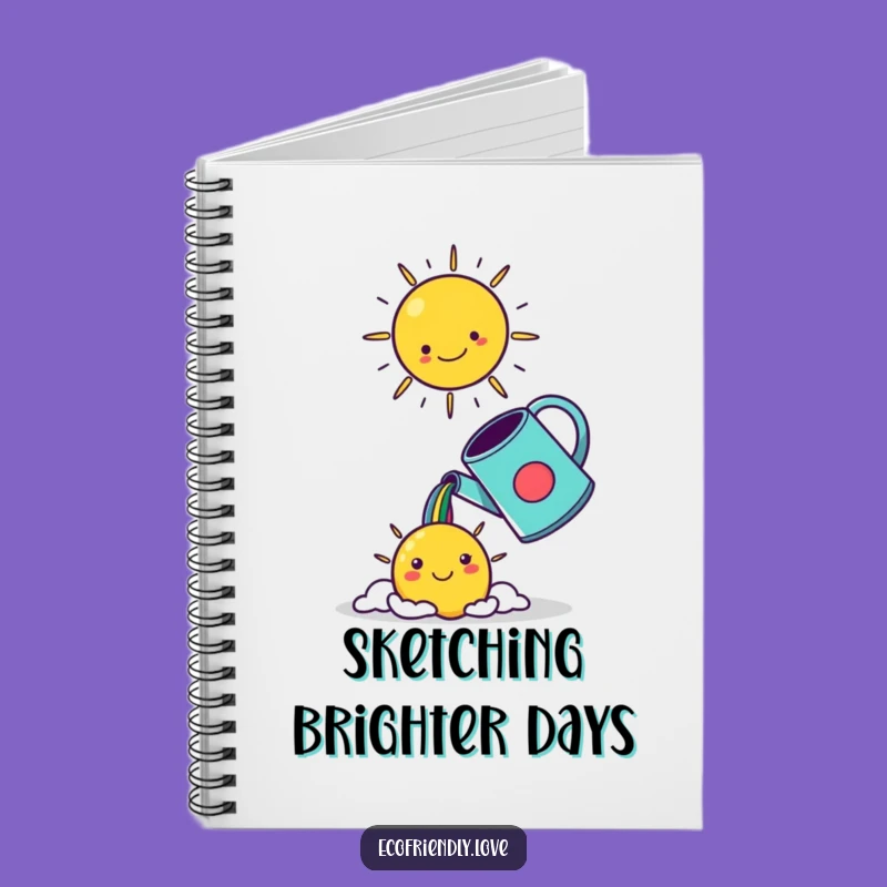 Funny Kawaii Watering Can Notebook - Jot Down Ideas with Sunshine