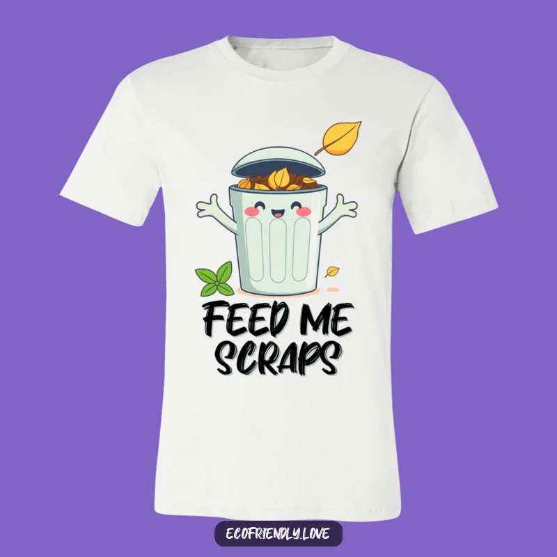 Funny Compost Bin Leaf T-Shirt: Wear Your Eco-Smile with Pride