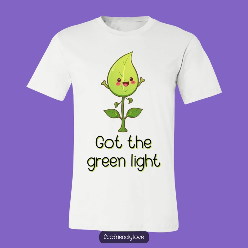 Funny Leaf Leap T-Shirt: Comical Nature Tee for Outdoorsy Fun