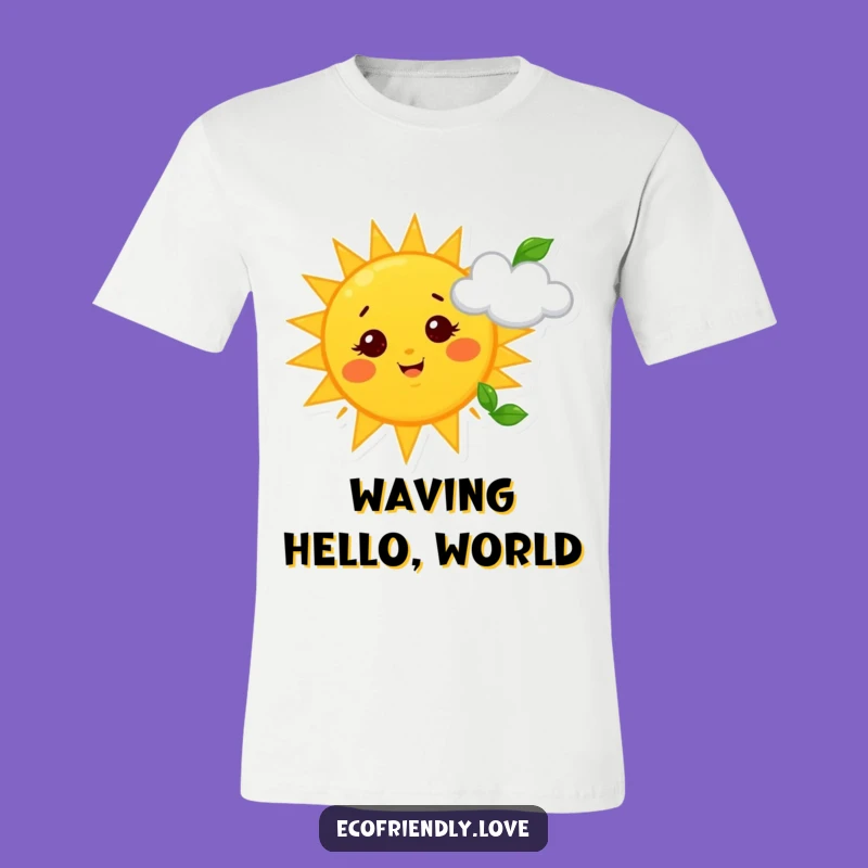 Funny Sun & Cloud T-Shirt: Wearable Sky Fun, Whimsical Weather Graphic Tee, Ideal Funny Gift