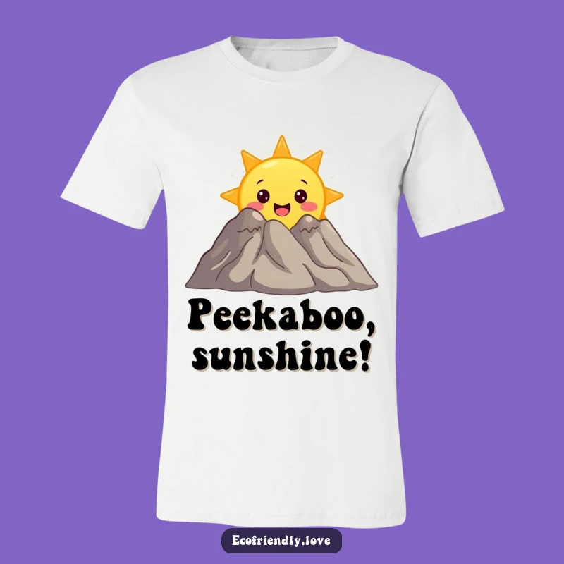 Funny Sun T-Shirt: Peek-a-Boo Character, Comfy Tee, Great Funny Gift