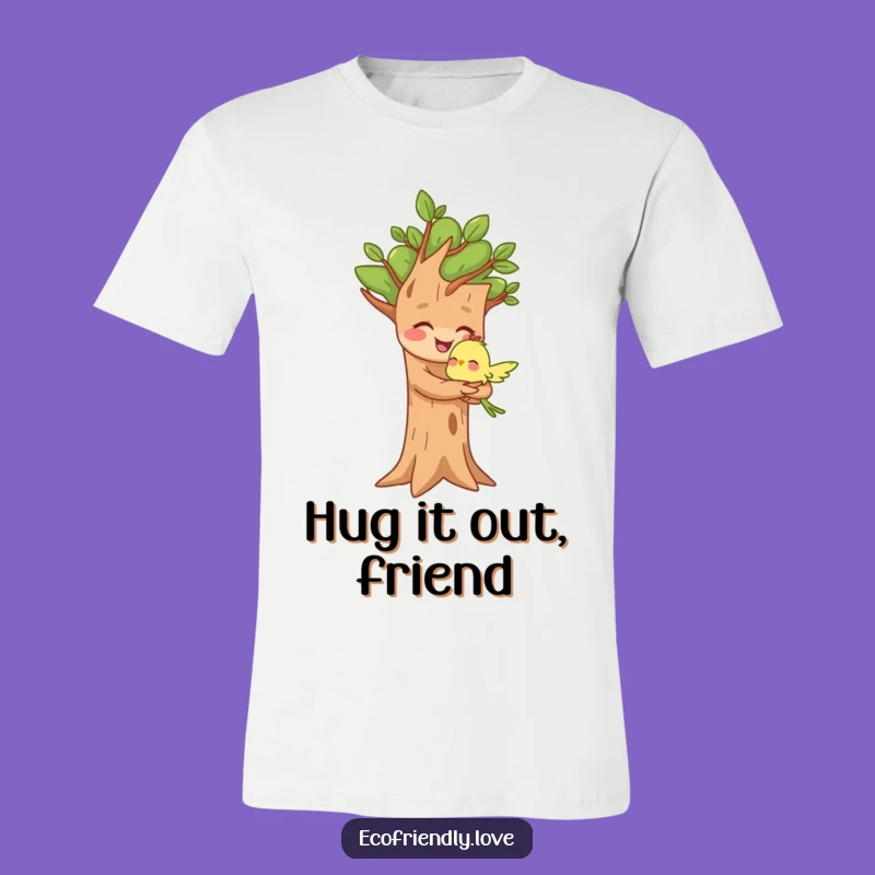 Funny Tree T-Shirt: Gentle Nature Character, Comfy Tee, Sweet Funny Gift