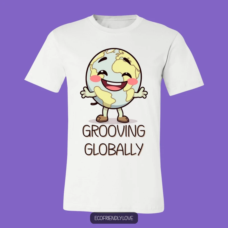 Funny Dancing Earth T-Shirt: Groovy Planet Party Tee for Fun People
