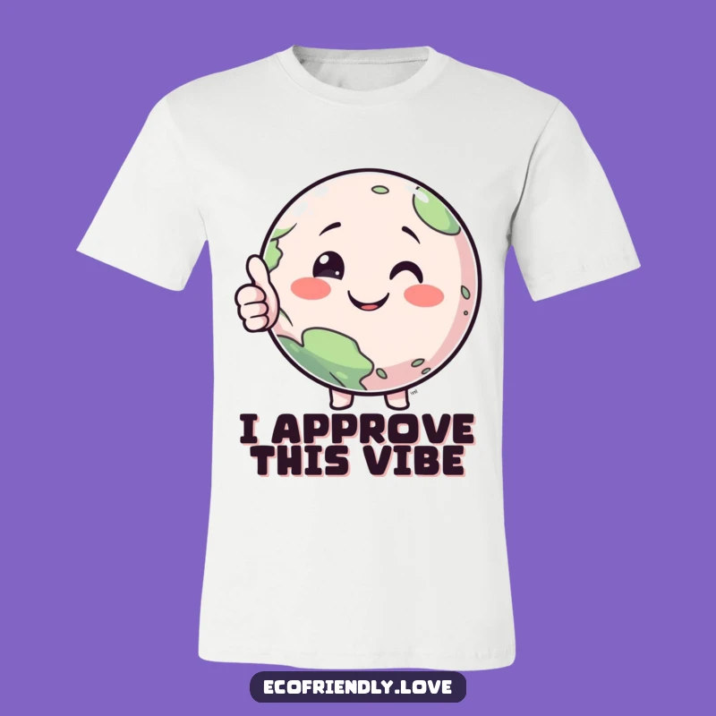 Funny Planet Thumbs Up T-Shirt: Wearable Humor and Earthy Goodness for All