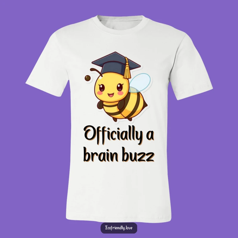 Funny Kawaii Bee Graduation T-Shirt - Buzzing with Pride!