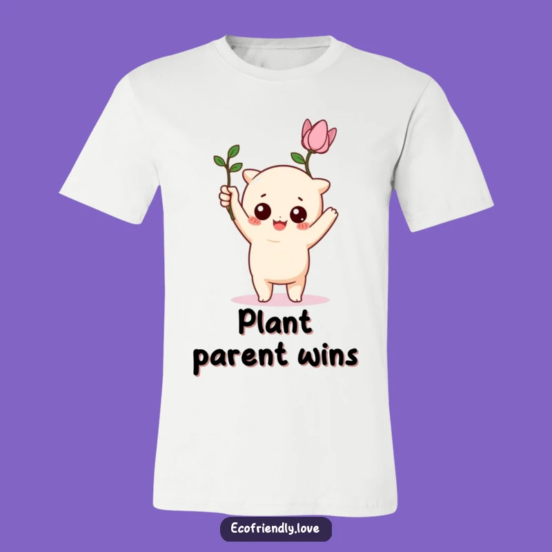 Funny Kawaii Plant Hero T-Shirt - Survival Mode On!