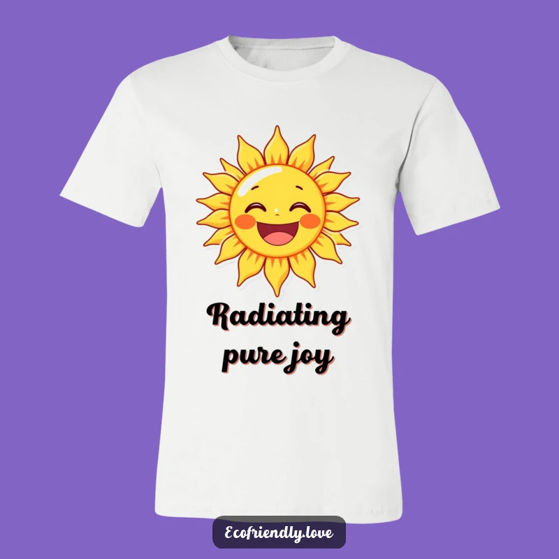 Funny Sun Character Grin T-Shirt - Wear Your Happiness with Humor