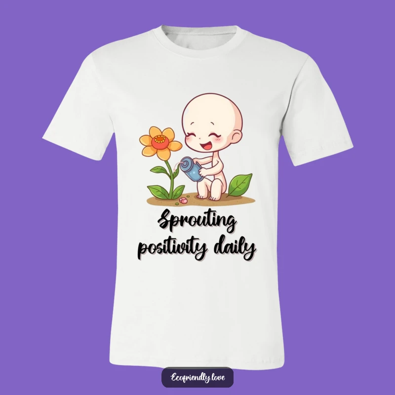 Funny Sprout's Gentle Care T-Shirt: Wear Your Green Thumb with Humor Gift