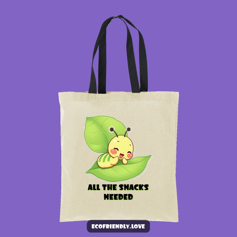 Funny Caterpillar Tote Bag: Carry Your Snacks with Giddy Joy