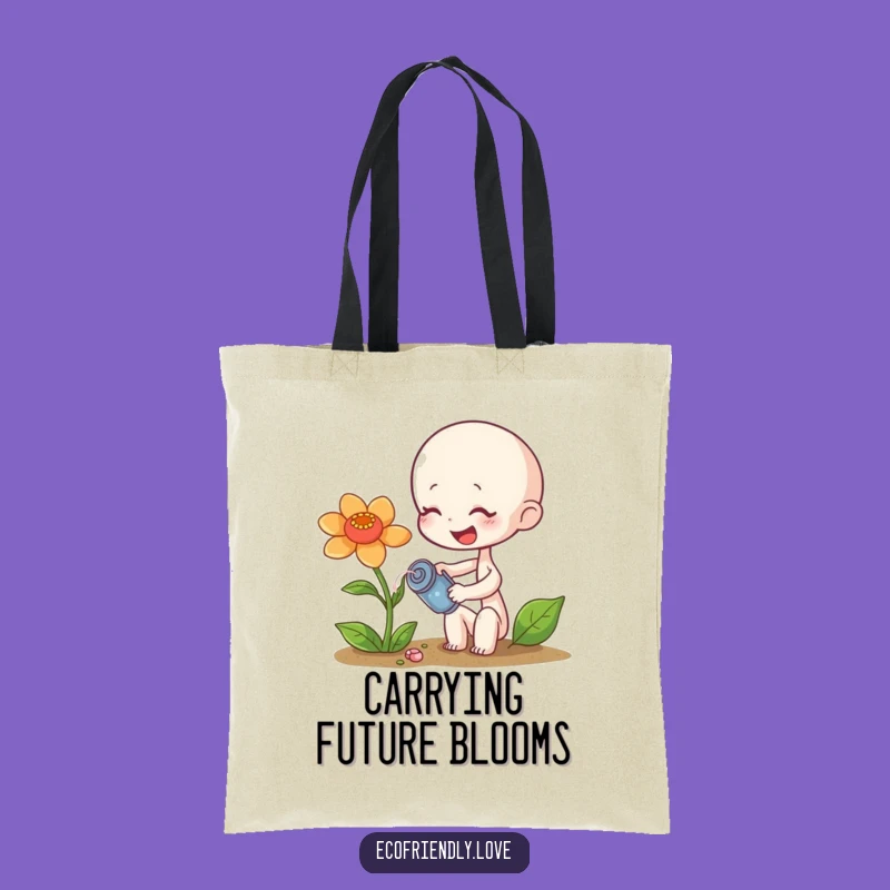 Funny Sprout's Garden Tote Bag: Carry Your Plants with Humorous Style Gift