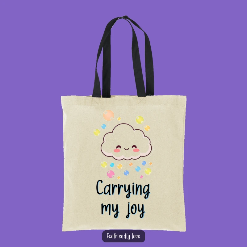Funny Cloud's Bubble Tote Bag: Carry Fun with Humorous Style Gift