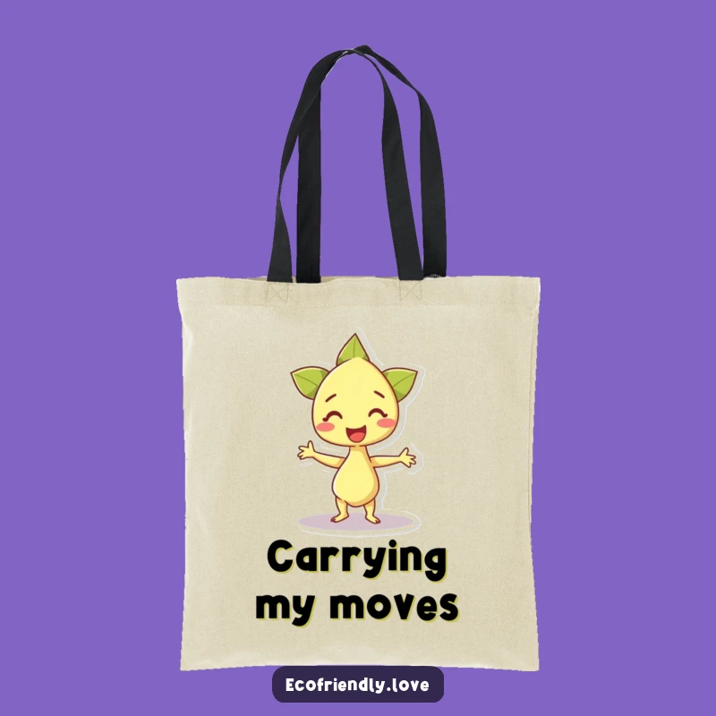 Funny Happy Sprout Dance Tote Bag: Carry Your Joy Around