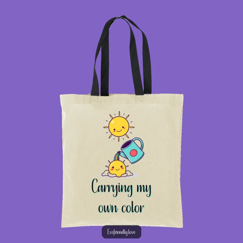 Funny Kawaii Watering Can Tote Bag - Stylish & Whimsical Carry-All