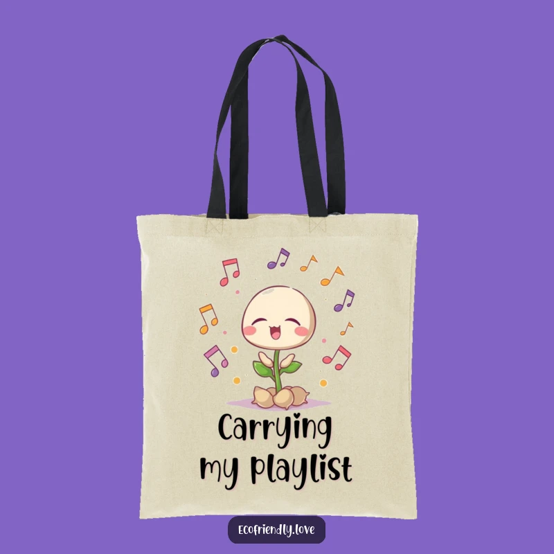 Funny Singing Seedling Tote Bag: Carry Your Tune and Your Goods