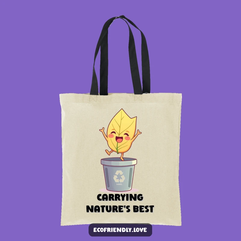 Funny Leaf's Eco Tote Bag: Carry Your Essentials with Humorous Style Gift