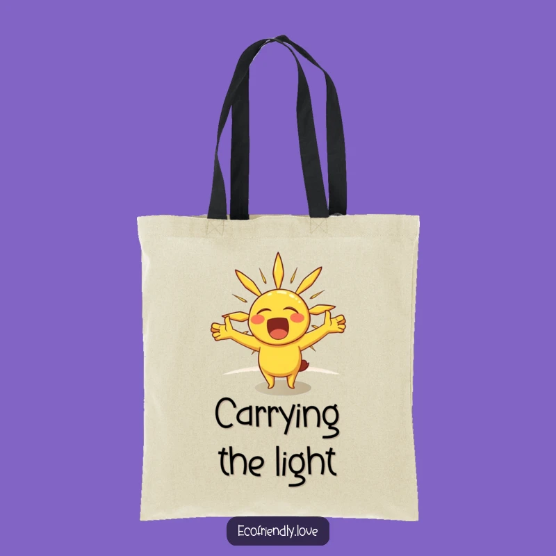 Funny Sunshine Yawn Tote Bag - Carry Your Sunny Humor