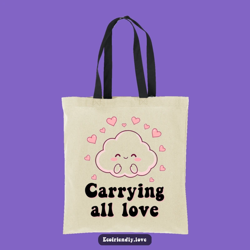 Funny Cloud Hearts Tote Bag: Carry Love Everywhere with Cute Style