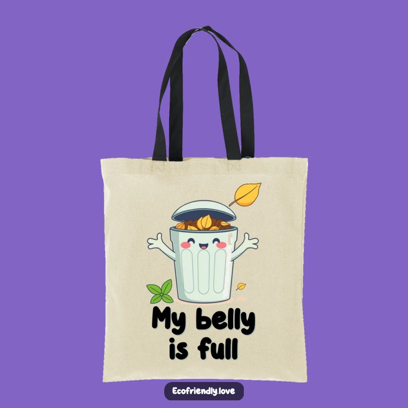 Funny Compost Bin Leaf Tote Bag: Carry Your Eco-Pride Cheerfully