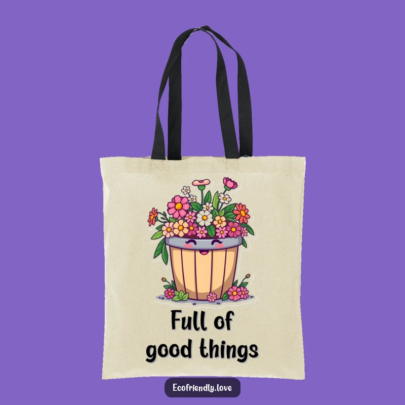 Funny Compost Bin Tote Bag: Carry Your Green Thumb, Floral Fun, Funny Gift