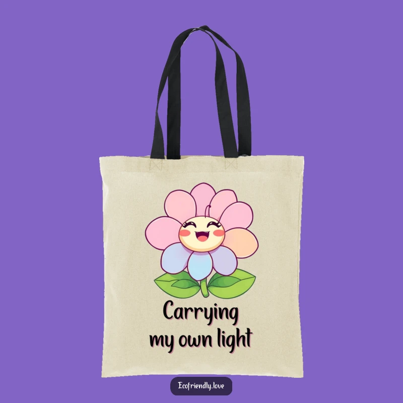 Funny Ecstatic Flower Tote Bag: Carry Your Happiness Blooming Brightly