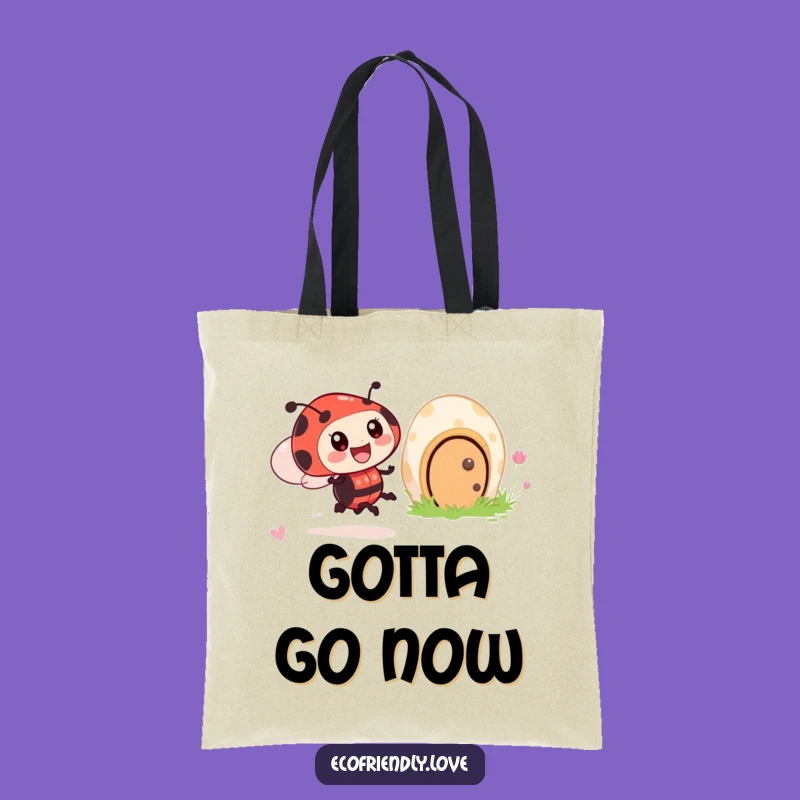 Funny Ladybug Zoom Tote Bag: Whimsical & Hilarious Garden Accessory